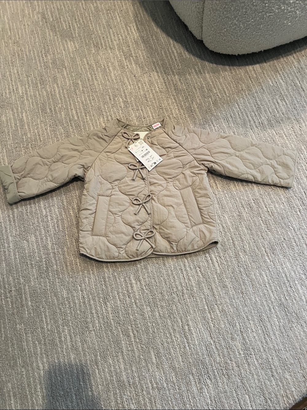 Zara  Quilted Toggle Puffer Jacket size 4 NWT